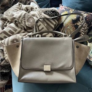 Celine Taupe Trapeze Bag